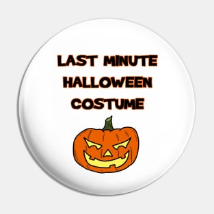 Last Minute Halloween Costume-Pumpkin Pin