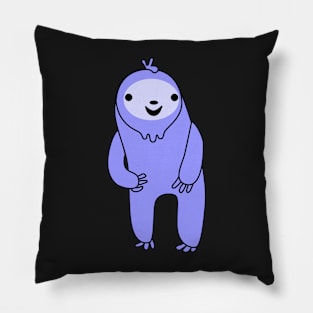 Excited Purple Sloth Pillow