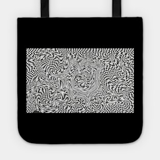 Checkboard Pattern Artwork Abstract Tote