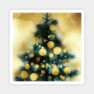 Christmas tree impressionist Magnet