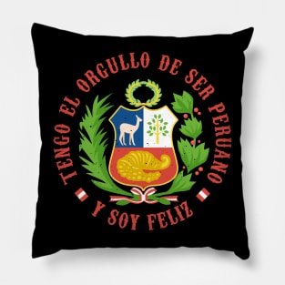 Tengo el orgullo de ser peruano Pillow