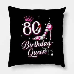 80 Queen 80Th Pillow