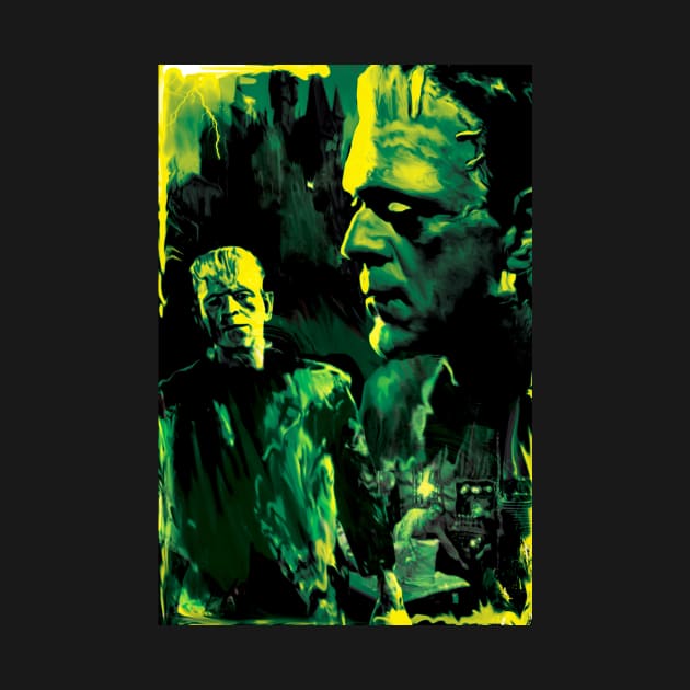 Frankenstein Boris Karloff "He's Alive!!!" by xenomorphicpress