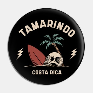 Vintage Surfing Tamarindo, Costa Rica Pin