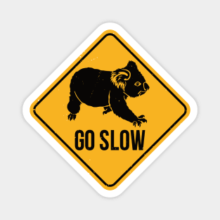 Koala Bears Road Sign - Go Slow Magnet