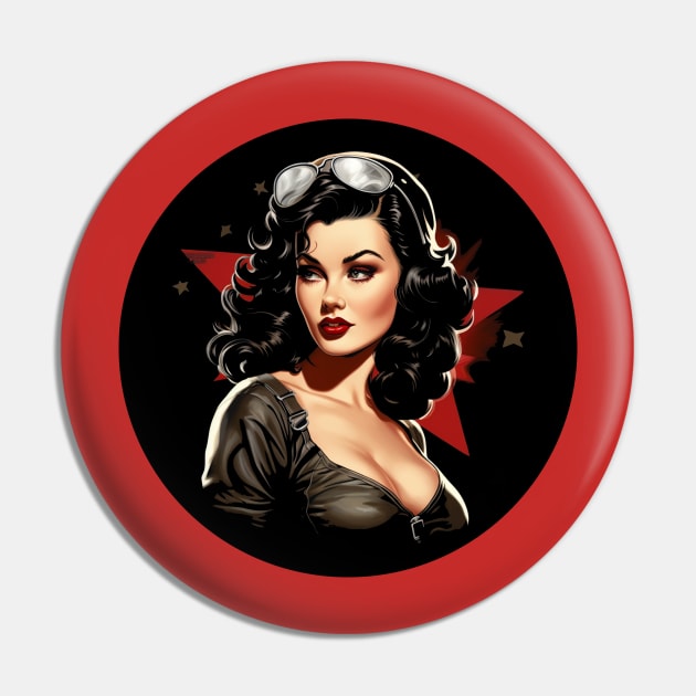 Pin up Girl Old Hollywood vibes 1940s Vintage fashionista Pin by RetroZin