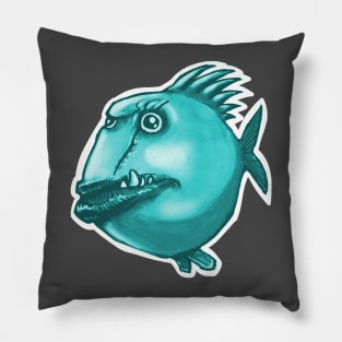 scarface ugly fish funny cartoon Pillow