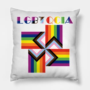 lgbtqcia lgbtqia flag Pillow