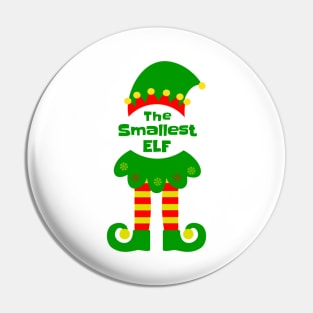 The Smallest Elf Family Matching Christmas 2020 Gift  Pin