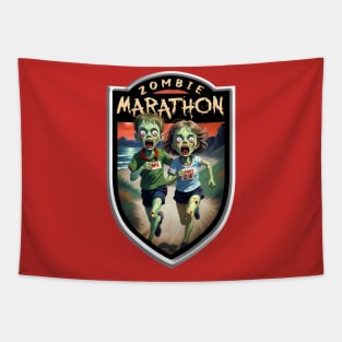 Zombie Marathon Tapestry