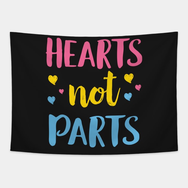 Hearts Not Parts Tapestry by Eugenex