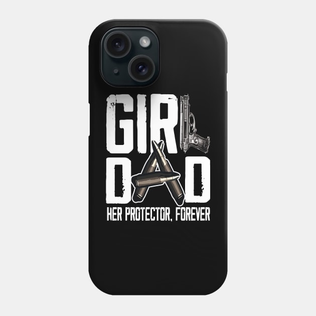 Mens Girl Dad Her Solder Forever Proud Fathers Day Dad of Girls Phone Case by AlmaDesigns