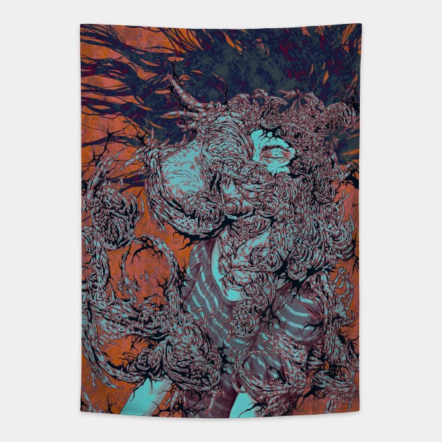 Drowning in Thoughts Tapestry by Bolzak