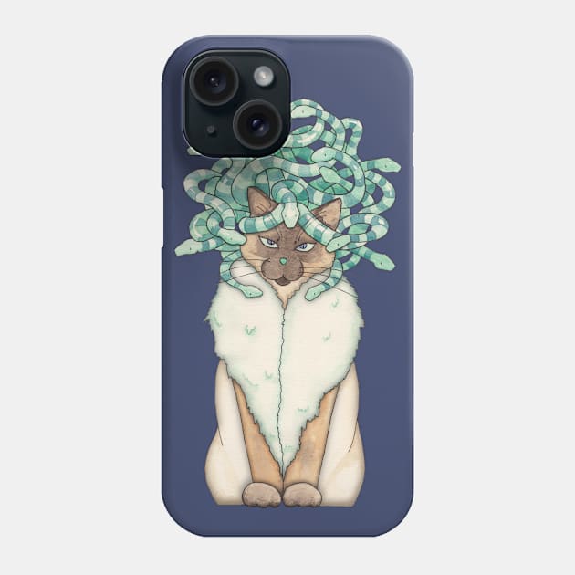 Medusa Cat Phone Case by Timone