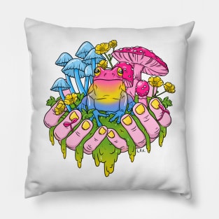 Pansexual Frog Fungi Handful Pillow