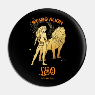 Leo Stars Align Zodiac Sign Astrology Pin