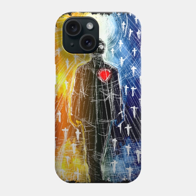 Red and blue weather Phone Case by Maxsomma