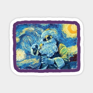 Christmas Van Gogh Style Magnet