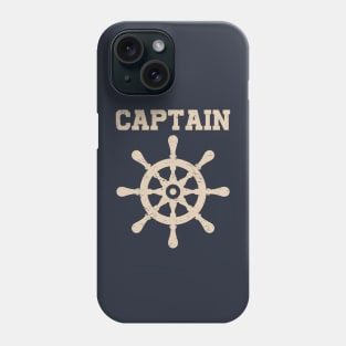 Captain Vintage Ship Steer Sailor Enthusiast Gift Phone Case