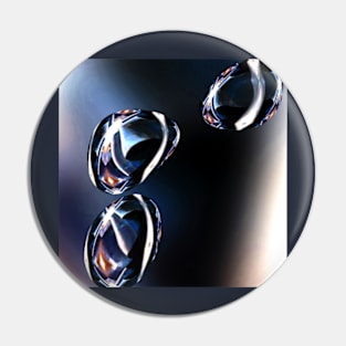 droplet reflections 3d digital art Pin