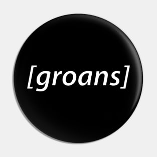 groans audio description Pin