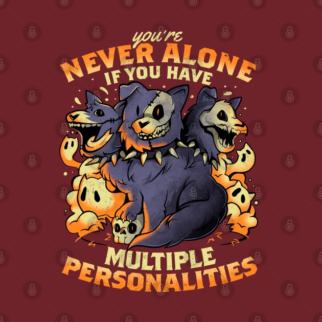 Multiple Personalities - Funny Evil Hell Dog Gift by eduely