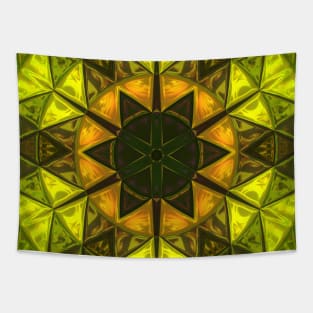 Mosaic Kaleidoscope Flower Tapestry