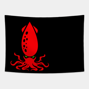 Red Squid Tapestry