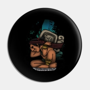 Mayan God Pin