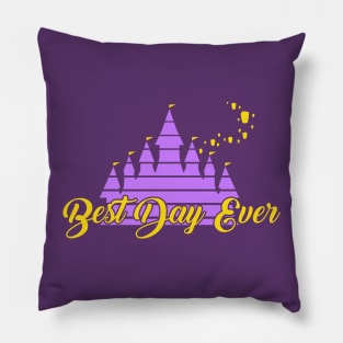 Best Day Ever Purple & Gold REVISED Pillow