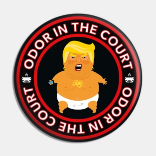 odor in the court - trump farts in court - diaper don Pin