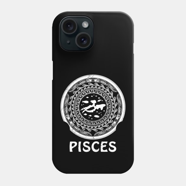 Fishes Zodiac Sign Pisces Phone Case by NicGrayTees