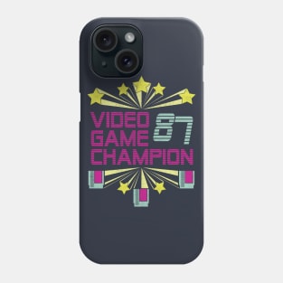 Old School Gaming Champ 1987 Retro Option Phone Case