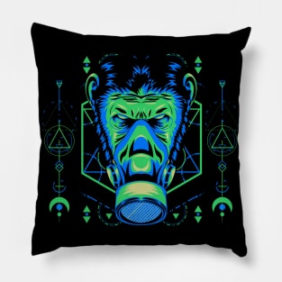 mask apes head Pillow