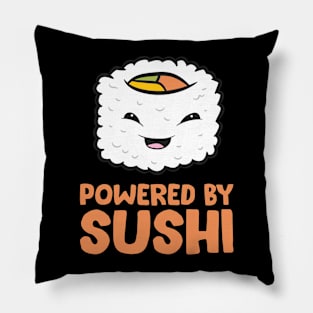 Powered By Sushi Love Sushi Pillow