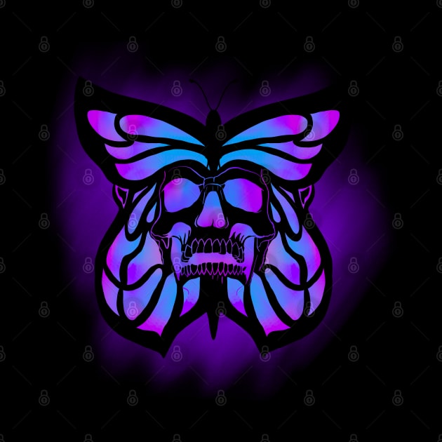 Skull Butterfly by Joebarondesign