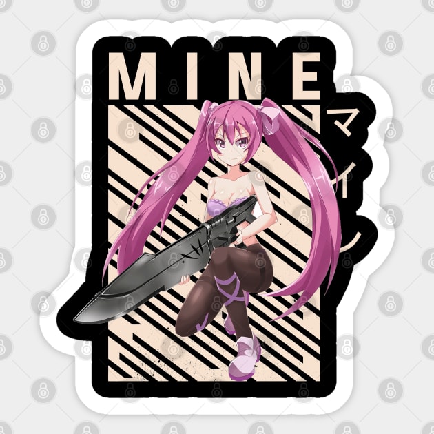  Akame Ga Kill Akame Mine Lubbock Characters Sticker for Phone,  Laptop, Skateboard, Car : Electronics