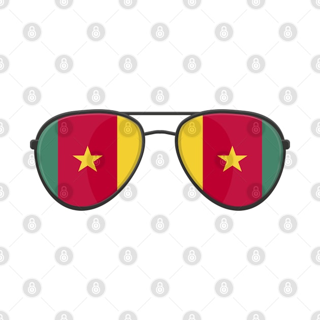 Cameroon Flag Sunglasses by BramCrye