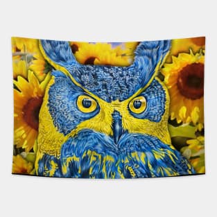 Eurasian Eagle Owl Tapestry