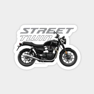 Triumph Street Twin 20 black, s Magnet