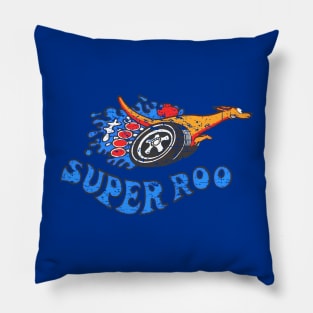 Super Roo - distressed Bathurst weekend worn print Pillow