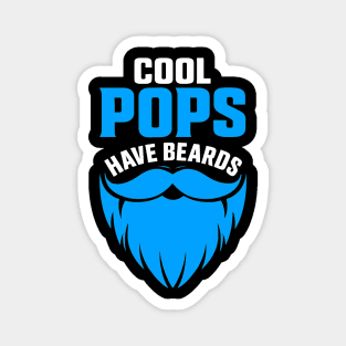 Cool Pops Have Beards Fathers Day Design Magnet