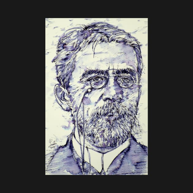 ANTON CHEKHOV - watercolor and ink portrait by lautir