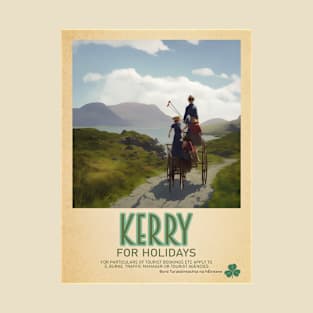 Kerry Ireland - Irish Retro Style Tourism Poster T-Shirt