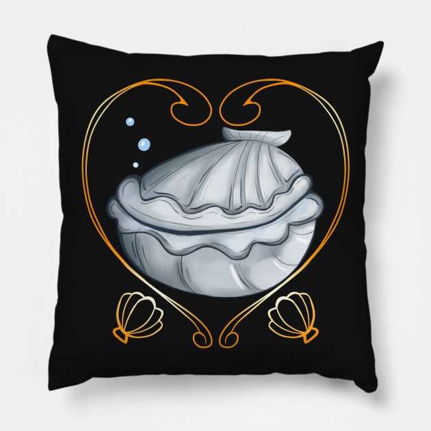 The Clam Pillow by Amused Artists