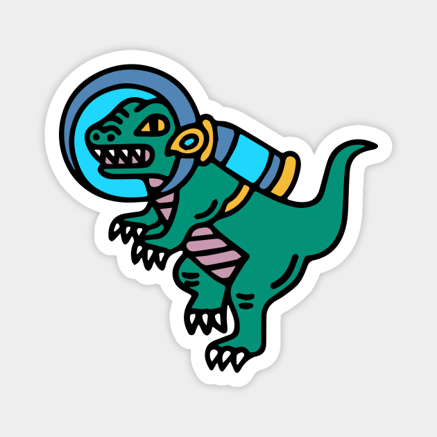 Cute T-Rex Magnet by dailycreativo