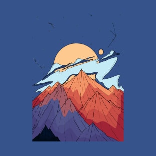 Wisps of cloud peaks T-Shirt