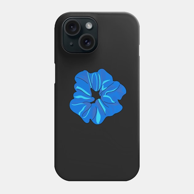 Bright Blue Scrunchie Phone Case by OneThreeSix