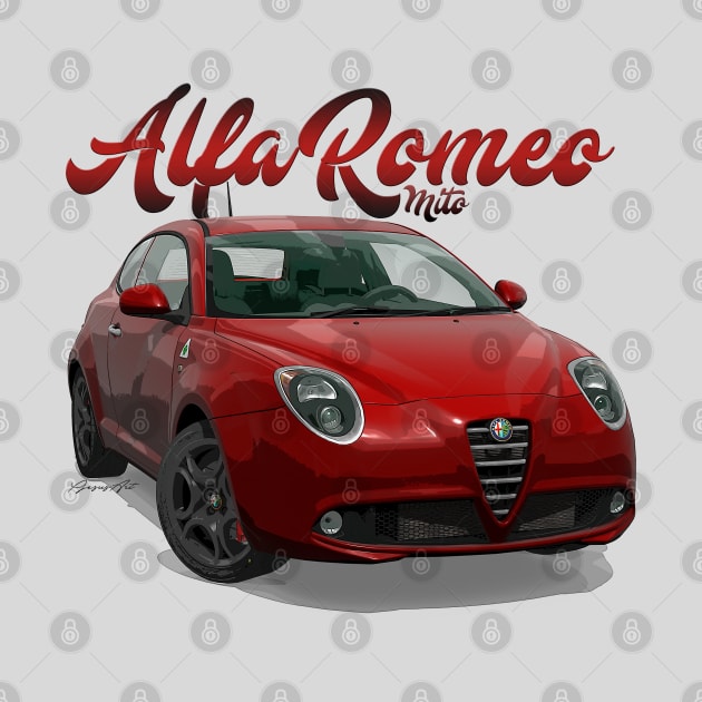 ALFA ROMEO Mito red front by PjesusArt