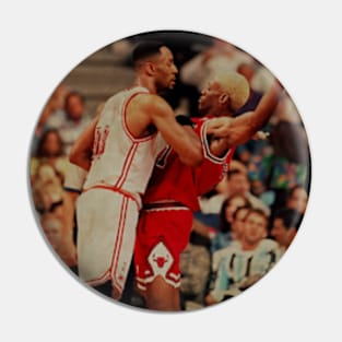 Dennis Rodman vs Alonzo Mourning #2 Pin